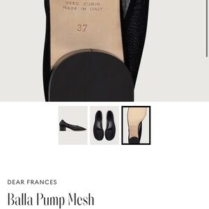 Dear Frances Black Mesh Heels